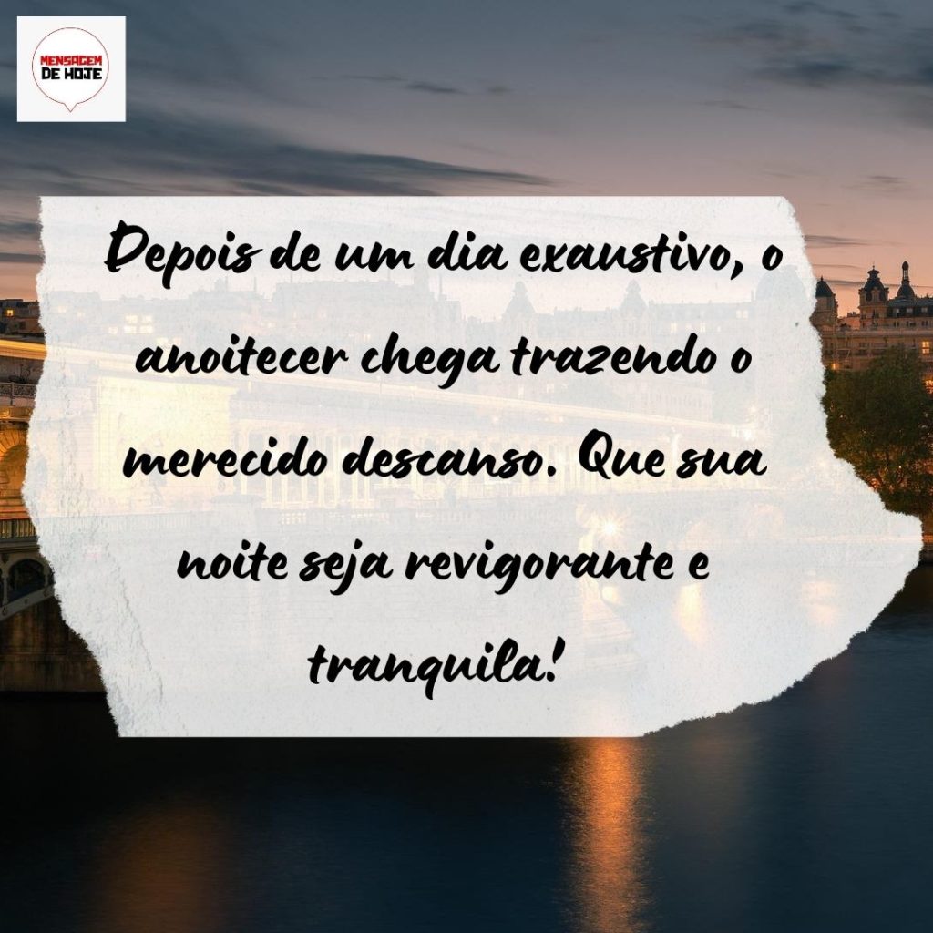 Boa Noite 01 de Agosto de 2022 11