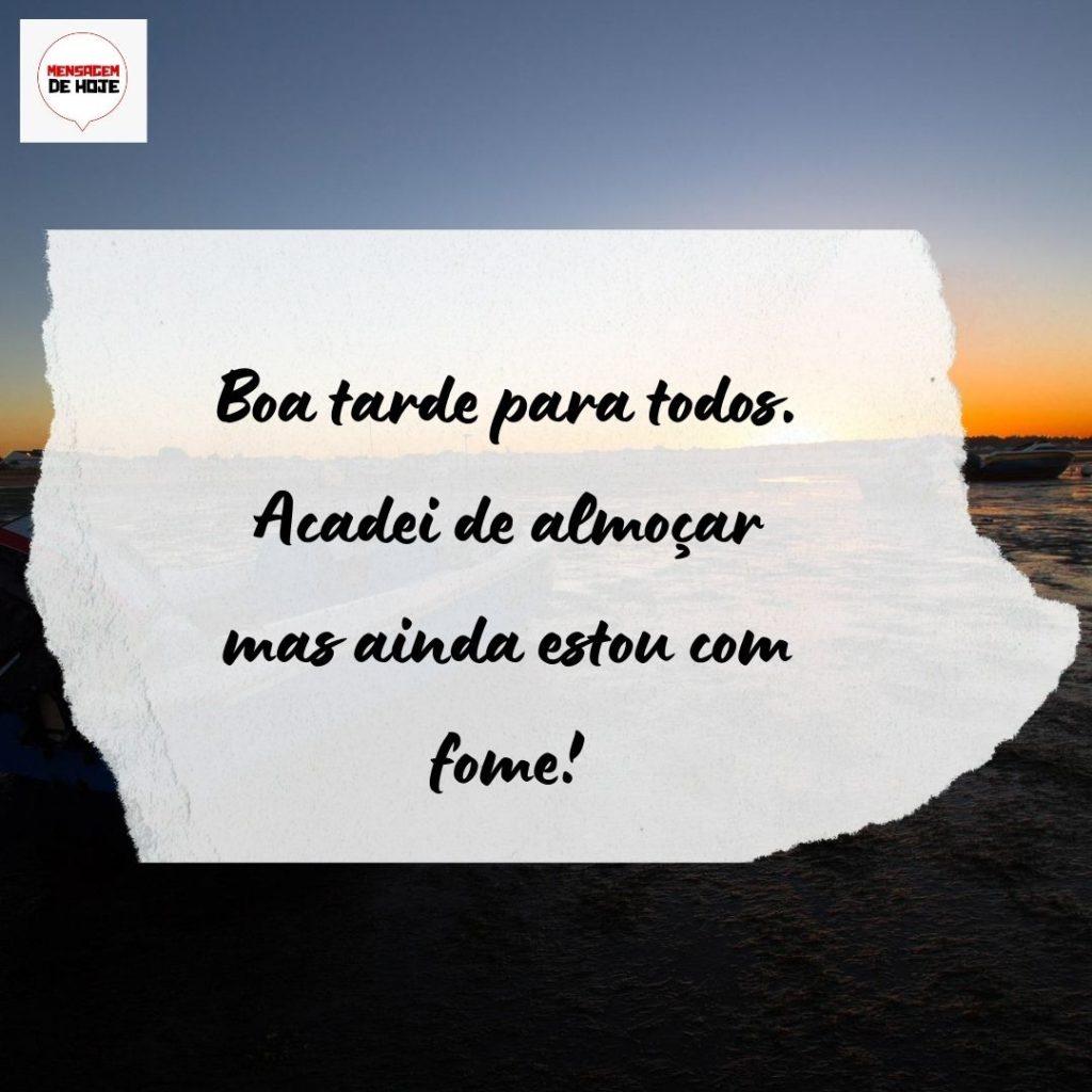 Boa Tarde 20 de Agosto de 2022 7