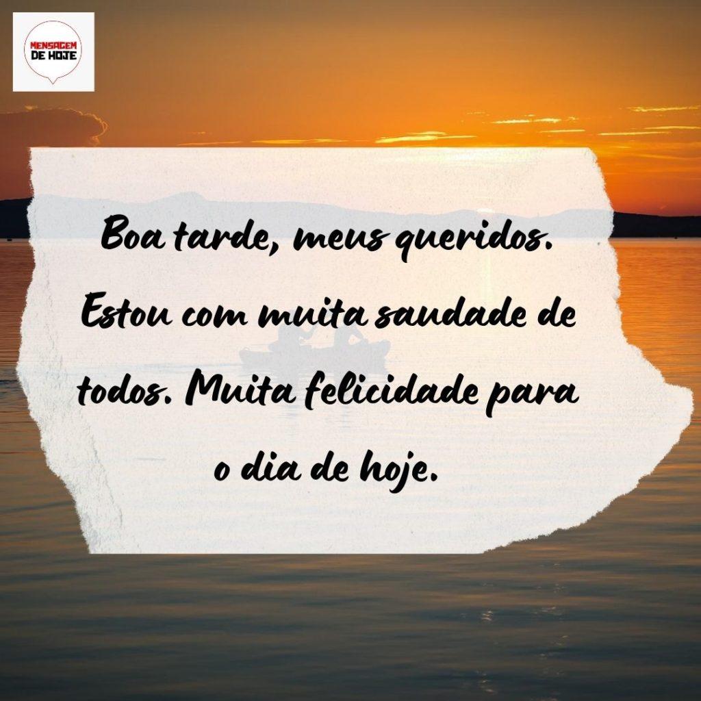 Boa Tarde 20 de Agosto de 2022 15