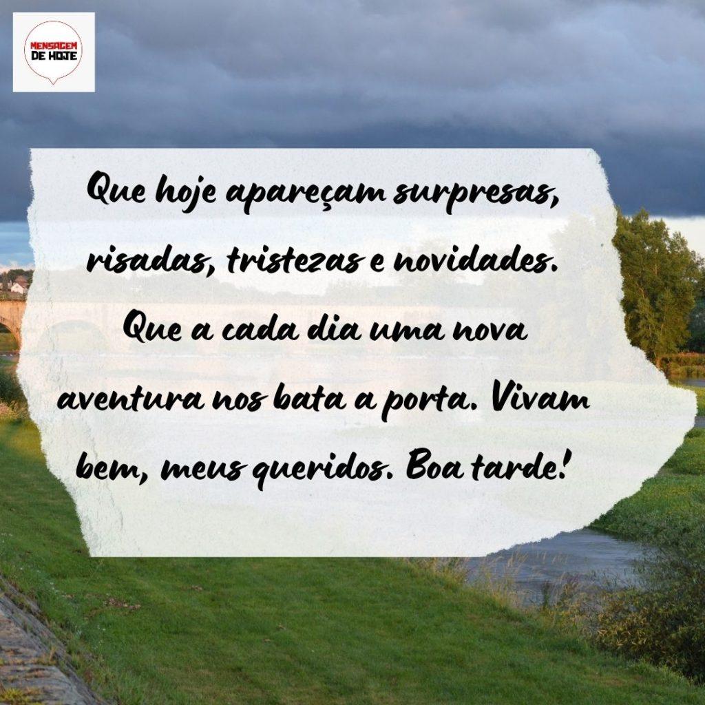 Boa Tarde 20 de Agosto de 2022 17