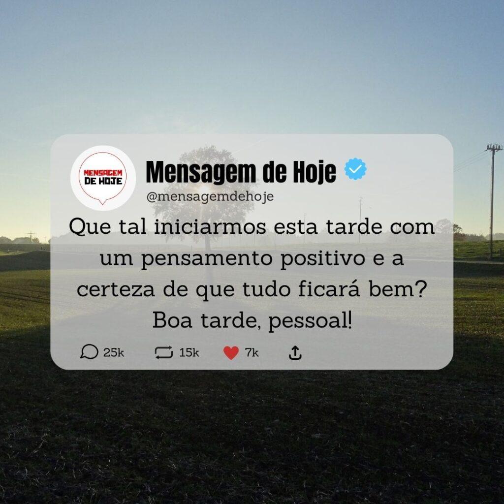 Boa Tarde 24 de Abril de 2023 7