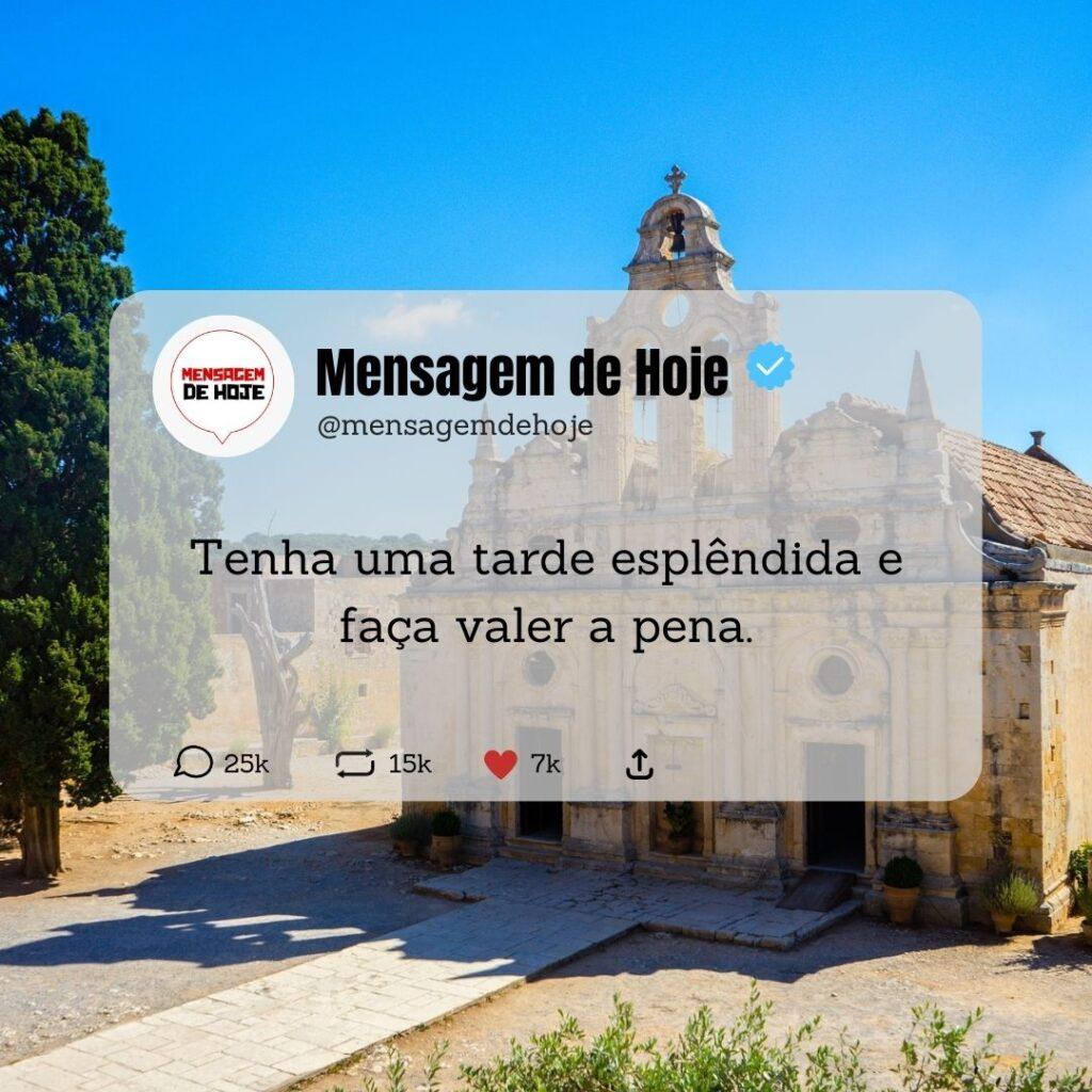 Boa Tarde 11 de Abril de 2023 7