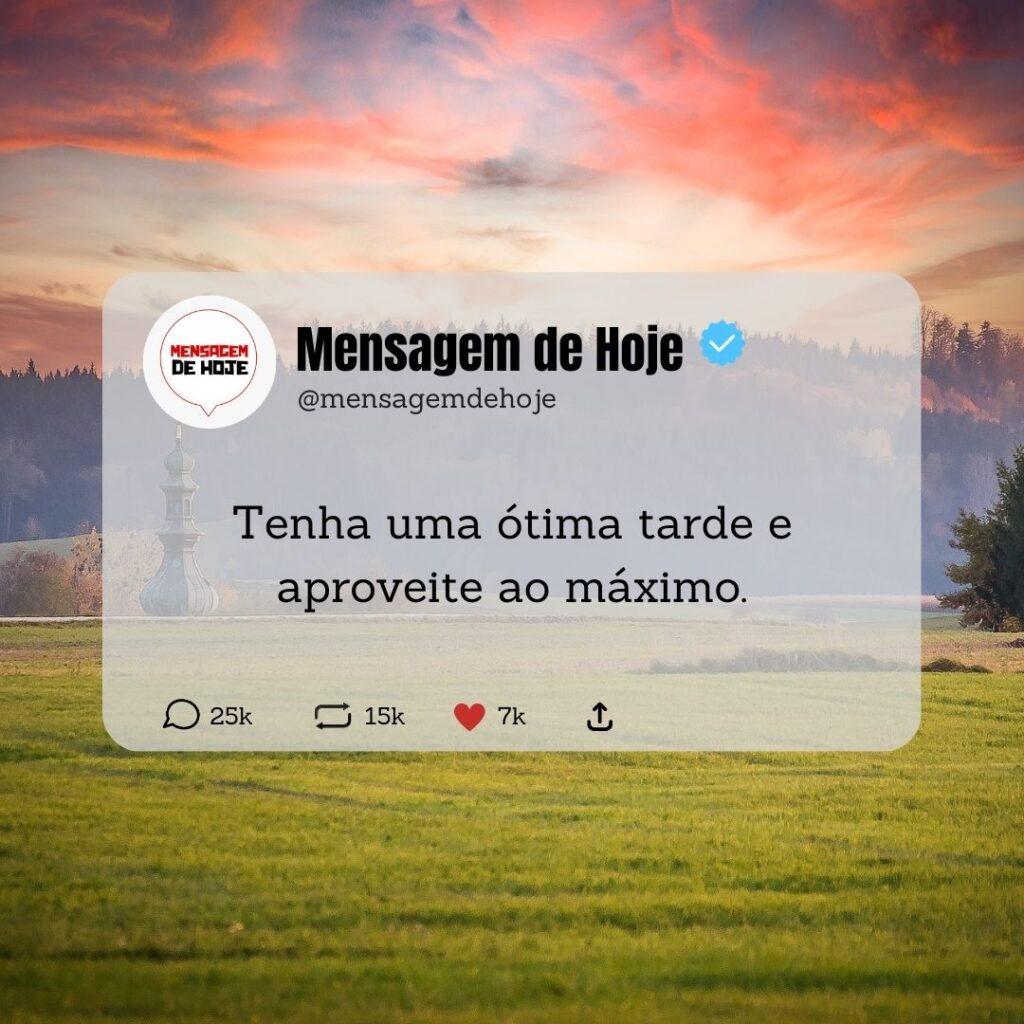 Boa Tarde 11 de Abril de 2023 19