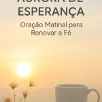 Imagem serena do nascer do sol iluminando um campo tranquilo, simbolizando um novo começo cheio de esperança e fé.