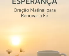 Imagem serena do nascer do sol iluminando um campo tranquilo, simbolizando um novo começo cheio de esperança e fé.