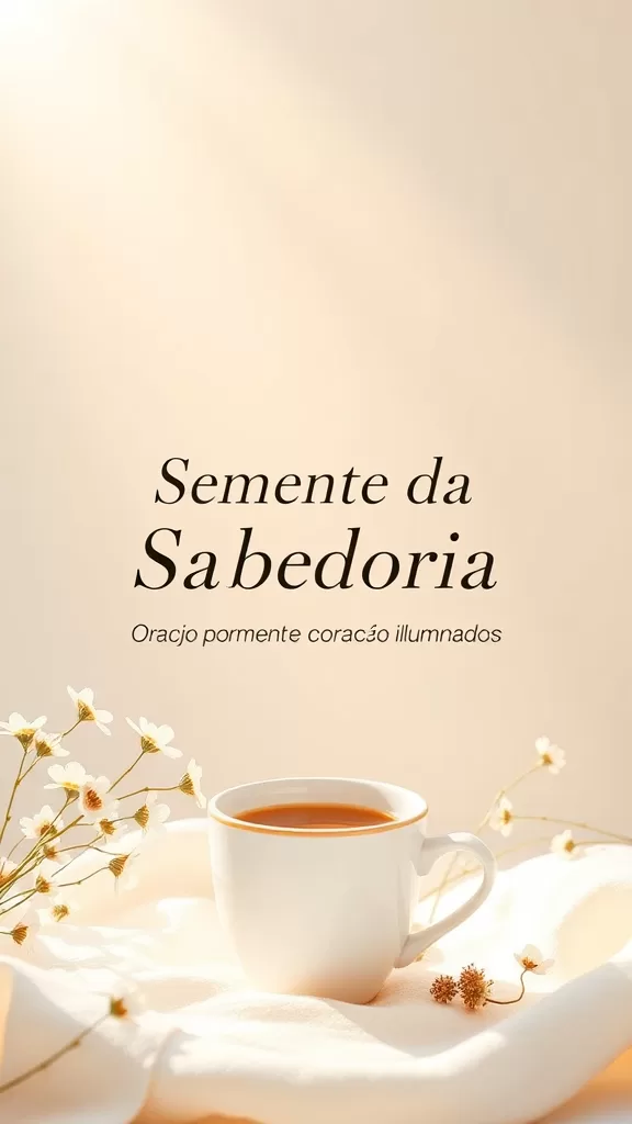 Semente da Sabedoria: Oração por Mente e Coração Iluminados