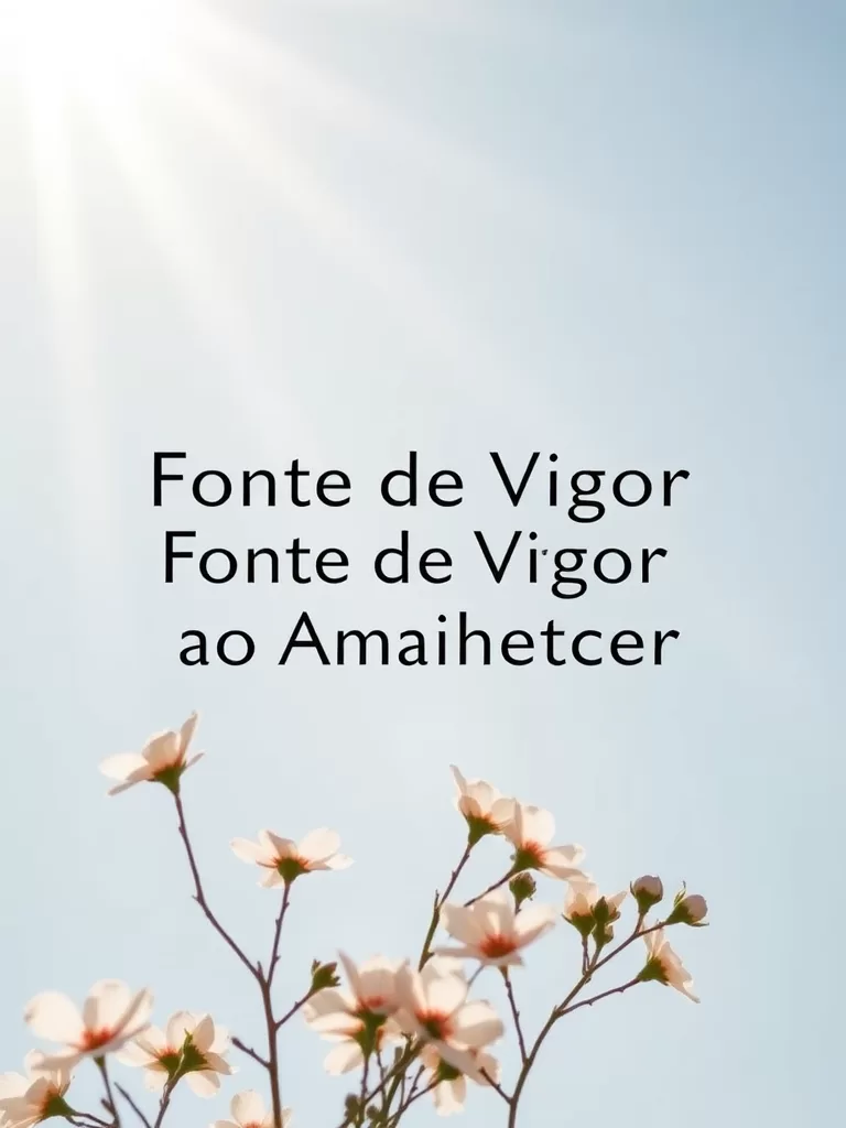 Fonte de Vigor ao Amanhecer