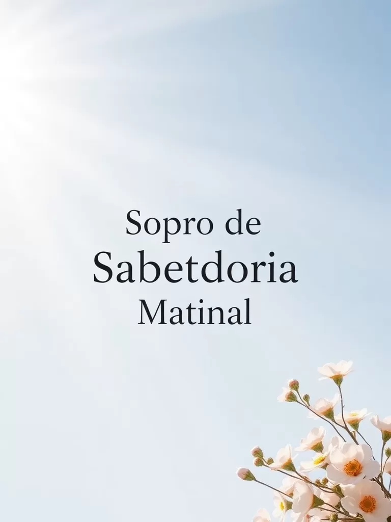 Sopro de Sabedoria Matinal