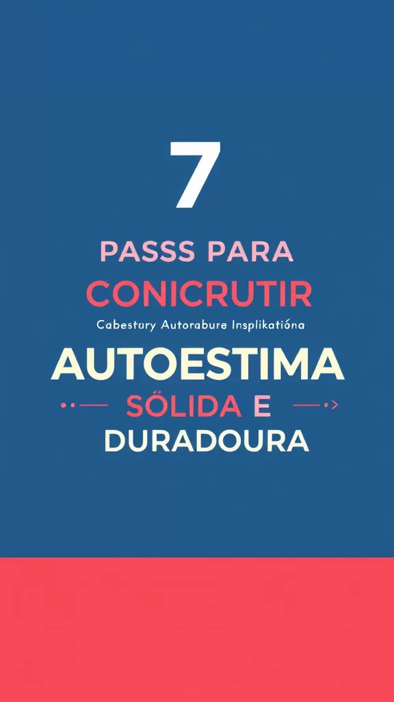 7 Passos Para Construir Autoestima Sólida e Duradoura