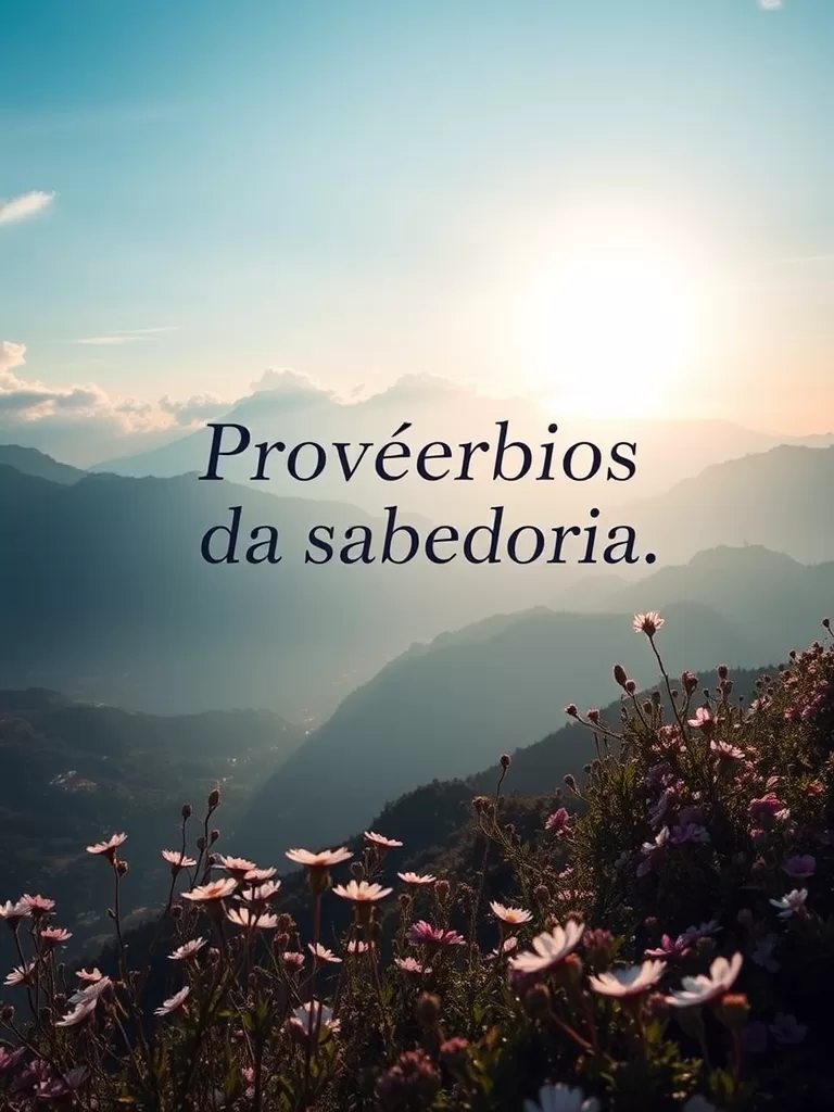 Provérbios da Sabedoria: Wisdom for Life