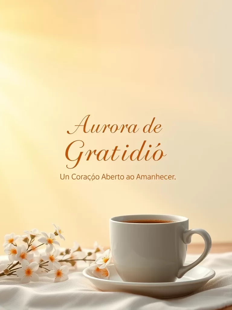 Aurora de Gratidão: Um Coração Aberto ao Amanhecer