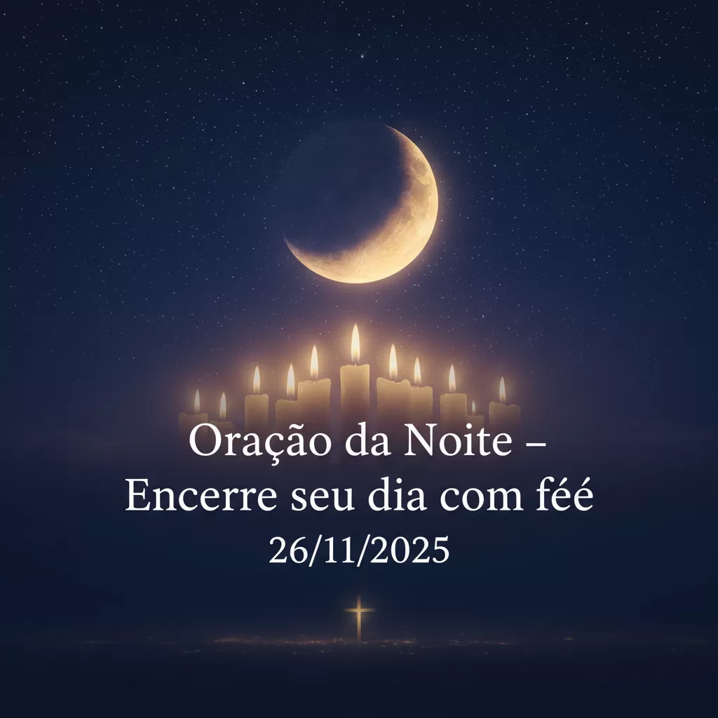 Oração da Noite – Encerre seu dia com fé 26/11/2025