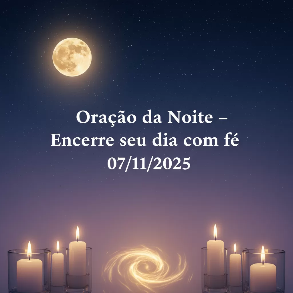 Oração da Noite – Encerre seu dia com fé 07/11/2025