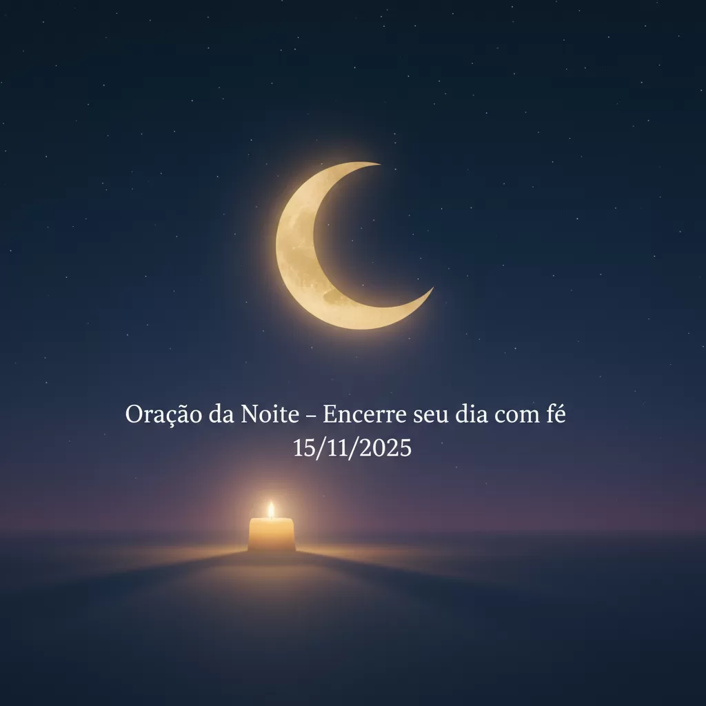 Oração da Noite – Encerre seu dia com fé 15/11/2025