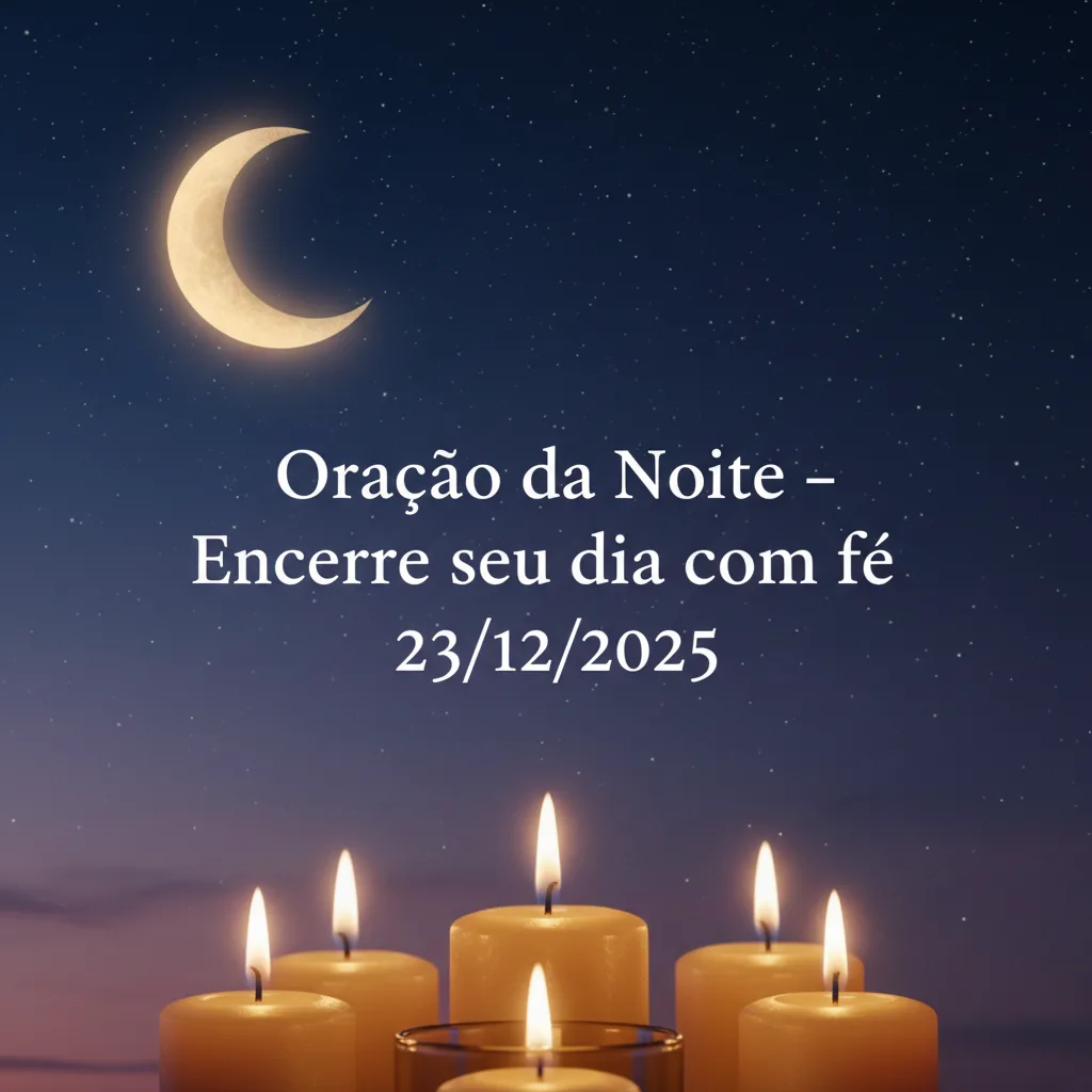 Oração da Noite – Encerre seu dia com fé 23/12/2025