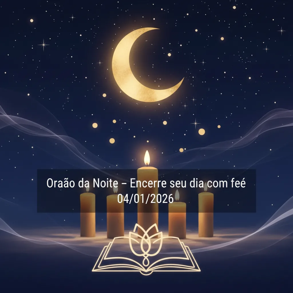 Oração da Noite – Encerre seu dia com fé 04/01/2026
