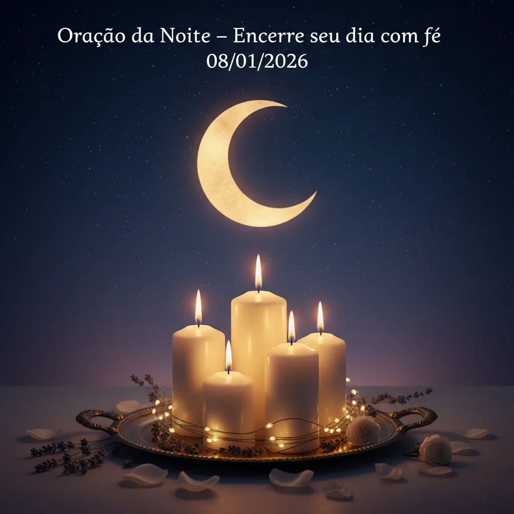 Oração da Noite – Encerre seu dia com fé 08/01/2026