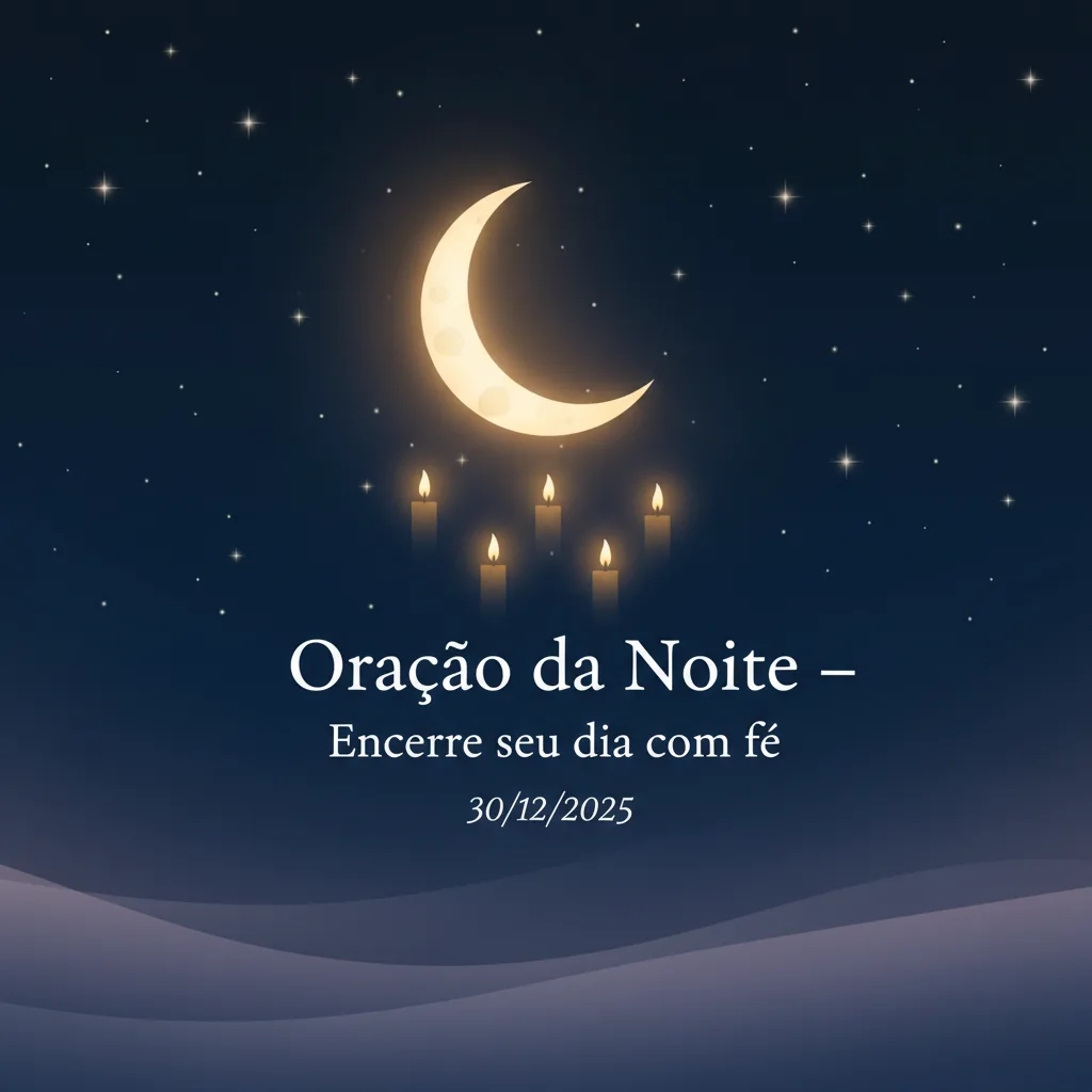 Oração da Noite – Encerre seu dia com fé 30/12/2025