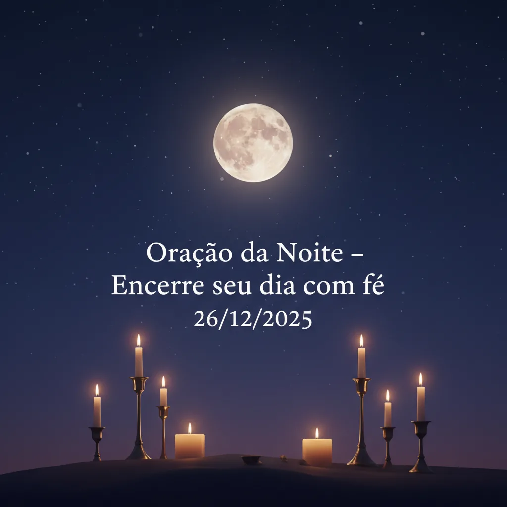 Oração da Noite – Encerre seu dia com fé 26/12/2025