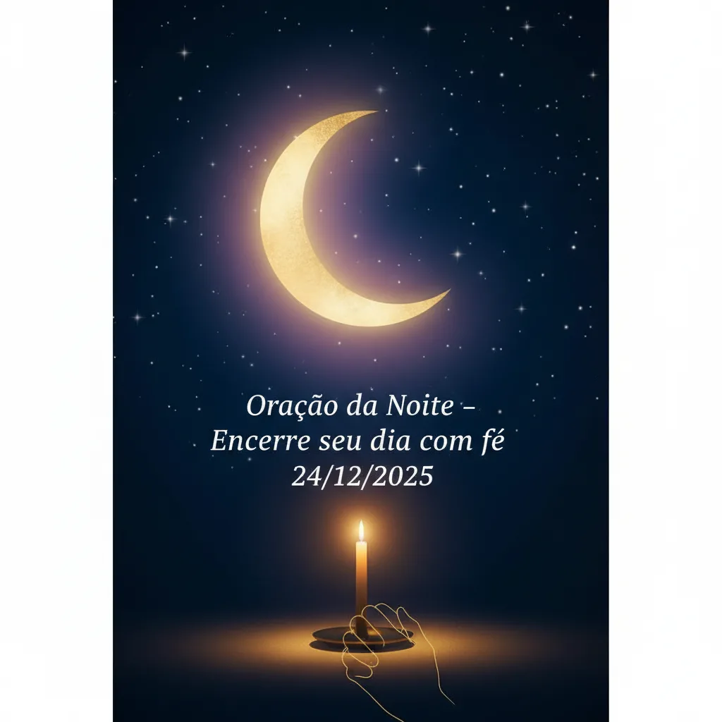 Oração da Noite – Encerre seu dia com fé 24/12/2025