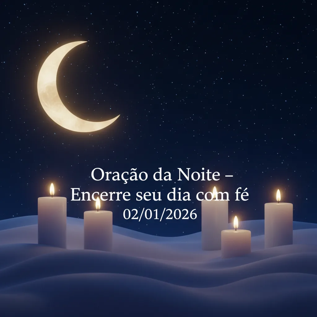 Oração da Noite – Encerre seu dia com fé 02/01/2026
