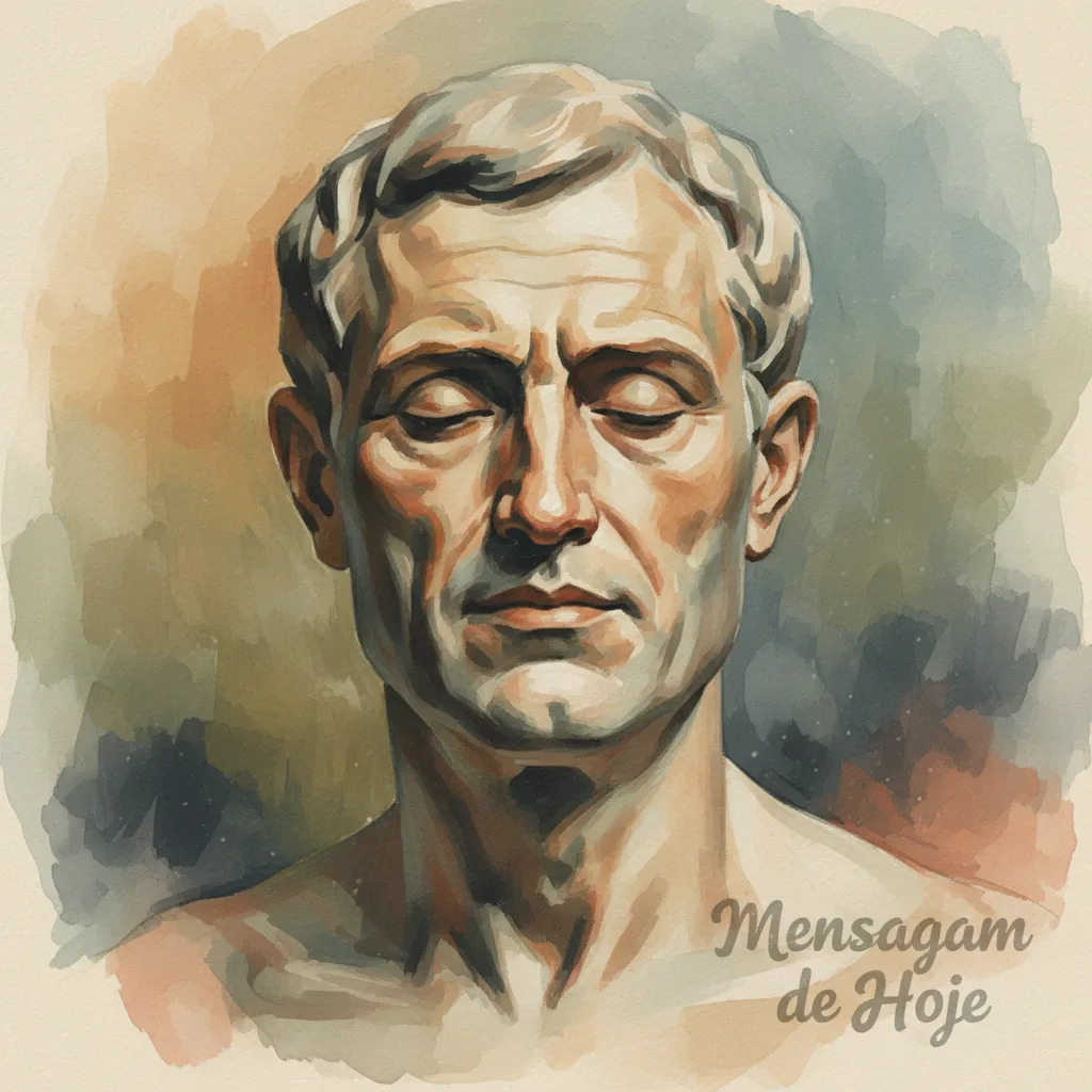 Frase estoica de Musônio Rufo: “A verdadeira virtude não reside no confo...” – Mensagem de Hoje