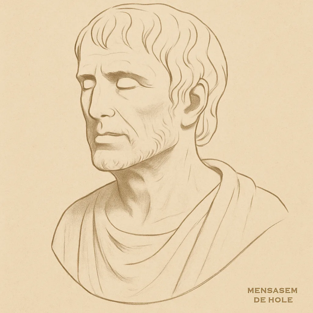 Frase estoica de Sêneca: “A agitação do mundo é um mero reflexo; a...” – Mensagem de Hoje