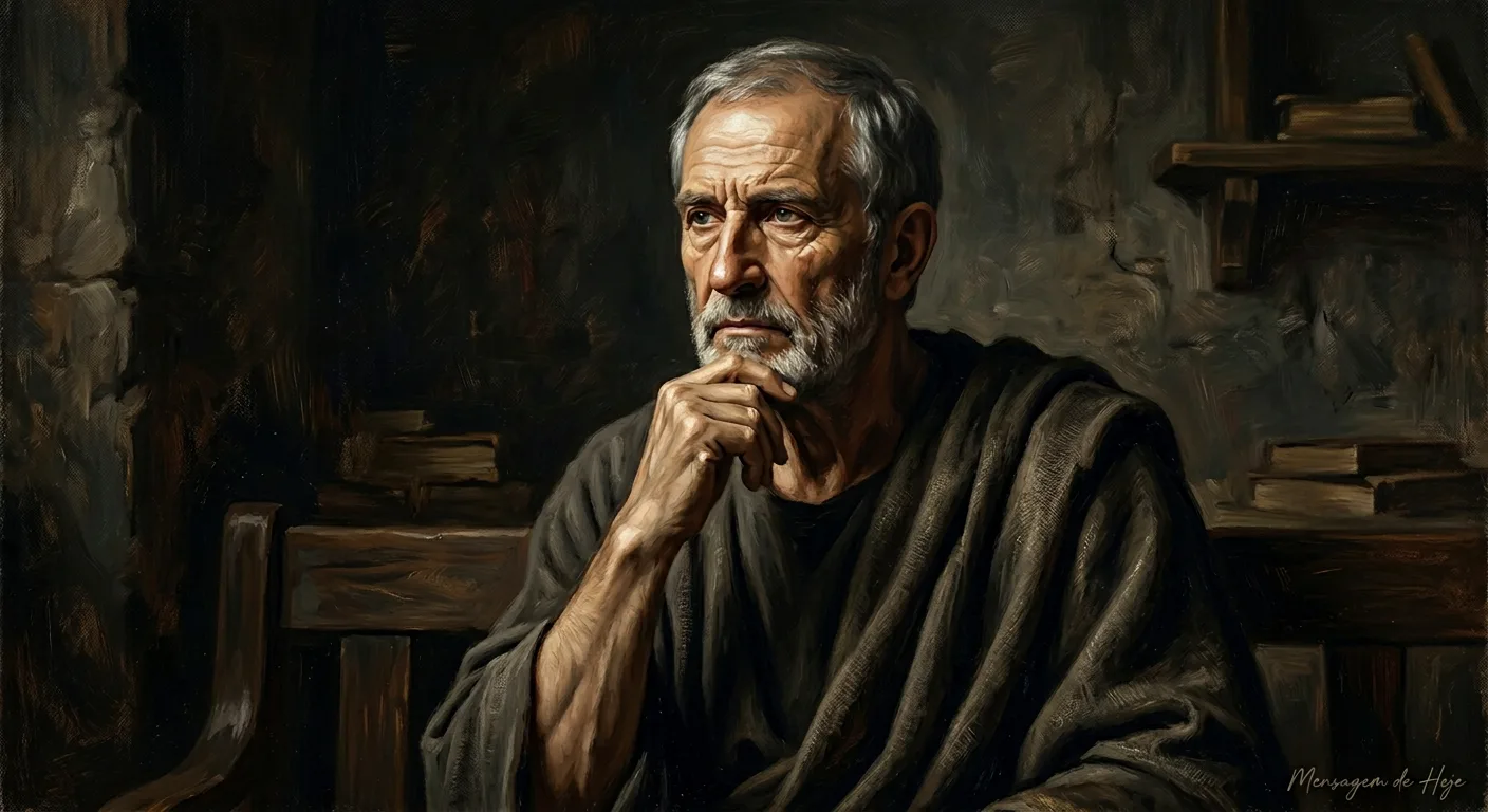 Frase estoica de Cícero: “Não é nos aplausos, mas na integridade d...” – Mensagem de Hoje