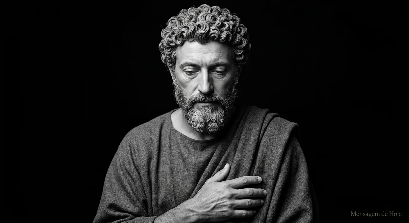 Sabedoria Estoica: Marco Aurélio e a Arte de Viver o Agora 1 Frase estoica de Marco Aurélio: “Não perturbes a ti mesmo com a visão da ...” – Mensagem de Hoje