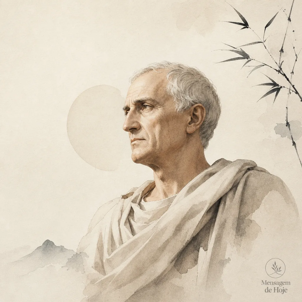 Cícero e a Paz Interior: Citação Zen Minimalista para Inspirar a Alma 1 Frase estoica de Cícero: “A paz não nasce da abundância, mas do do...” – Mensagem de Hoje