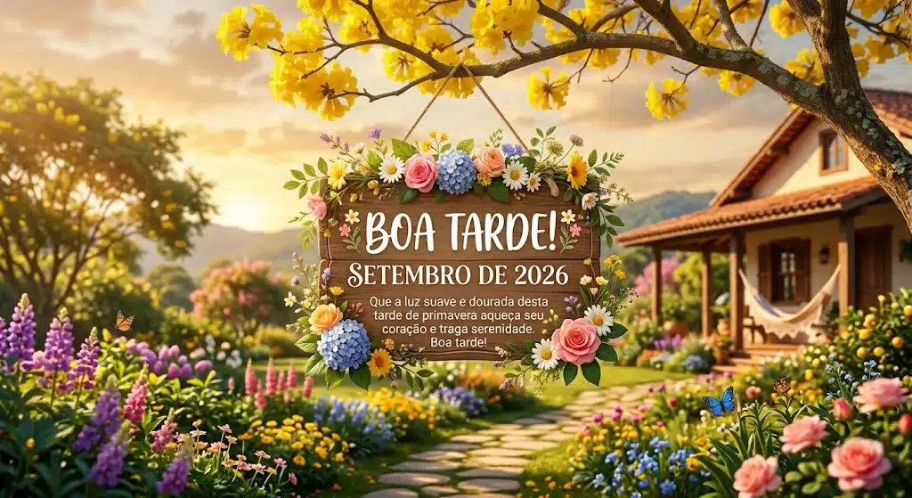 Mensagem de Boa Tarde para hoje, 09 de Setembro de 2026: Concentre-se