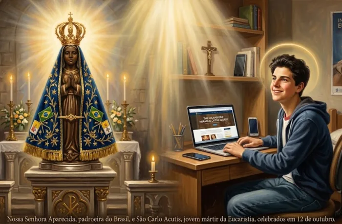 Nossa Senhora Aparecida e São Carlo Acutis: fé que une gerações