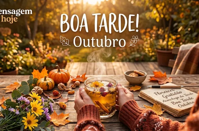 Mensagem de Boa Tarde para hoje, 01 de Outubro de 2026: Mantenha o ritmo e vença a jornada
