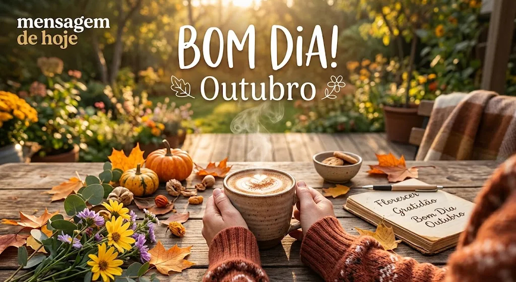 Mensagem de Bom Dia para hoje, 01 de Outubro de 2026: Comece o mês com fé e determinação