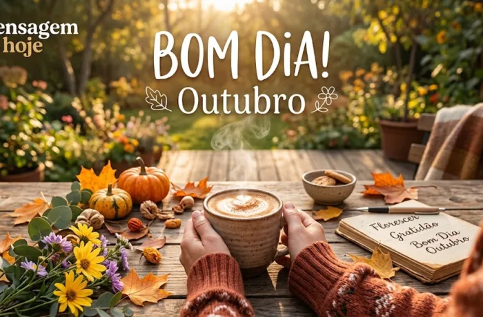 Mensagem de Bom Dia para hoje, 01 de Outubro de 2026: Comece o mês com fé e determinação