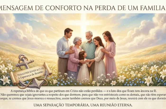 Mensagem para Quem Perdeu um Familiar: Deus Consola