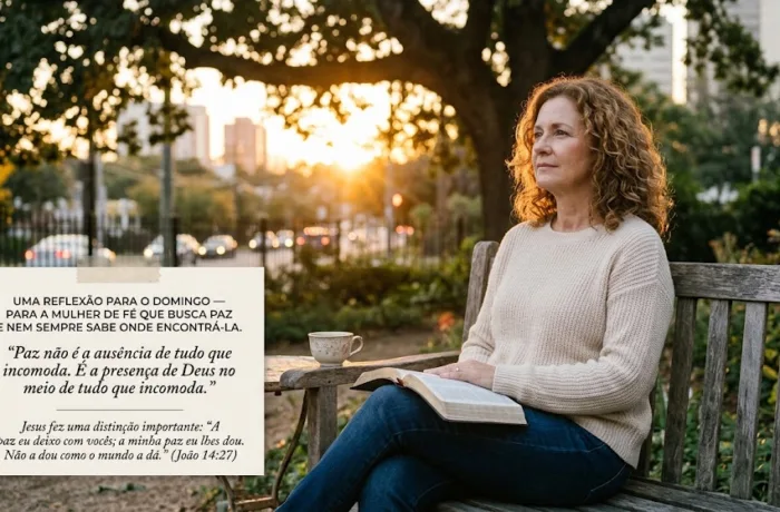 Reflexão Dominical para a Mulher de Fé que Busca Paz